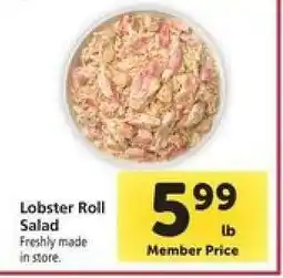 Safeway Lobster Roll Salad offer