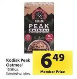 Safeway Kodiak Peak Oatmeal offer