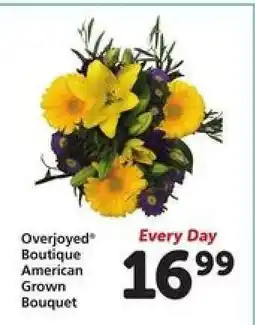 Safeway Overjoyed Boutique American Grown Bouquet offer