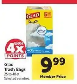 Safeway Glad Trash Bags offer