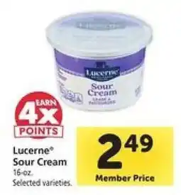 Safeway Lucerne Sour Cream offer