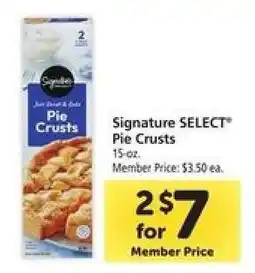 Safeway Signature Select Pie Crusts offer