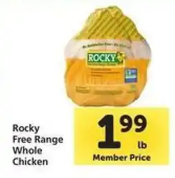 Safeway Rocky Free Range Whole Chicken offer