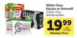 Safeway White Claw, Elysian or Smirnoff offer