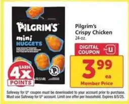 Safeway Pilgrim’s Crispy Chicken offer