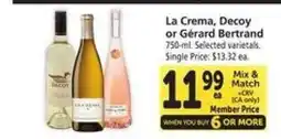 Safeway La Crema, Decoy or Gérard Bertrand offer