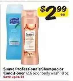 Winn Dixie Suave Professionals Shampoo or Conditioner offer