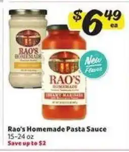 Winn Dixie Rao's Homemade Pasta Sauce offer