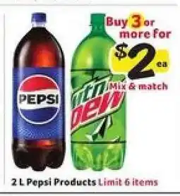 Winn Dixie 2 L Pepsi Products offer