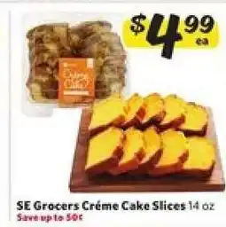 Winn Dixie SE Grocers Crème Cake Slices offer