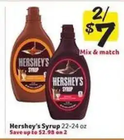 Winn Dixie Hershey's Syrup offer
