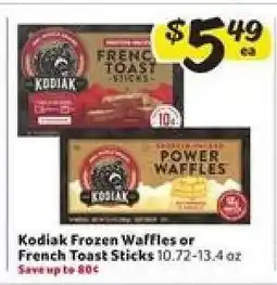 Winn Dixie Kodiak Frozen Waffles or French Toast Sticks offer