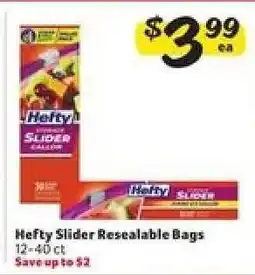 Winn Dixie Hefty Slider Resealable Bags offer