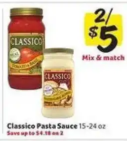 Winn Dixie Classico Pasta Sauce offer