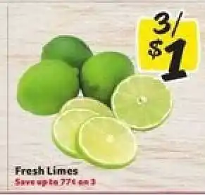Winn Dixie Fresh Limes offer