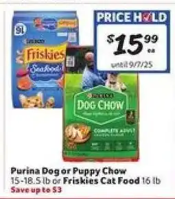 Winn Dixie Purina Dog or Puppy Chow or Friskies Cat Food offer