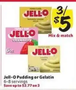 Winn Dixie Jell-O Pudding or Gelatin offer
