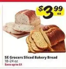 Winn Dixie SE Grocers Sliced Bakery Bread offer