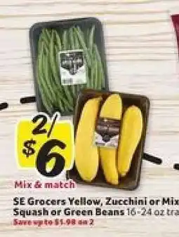Winn Dixie SE Grocers Yellow, Zucchini or Mix Squash or Green Beans offer