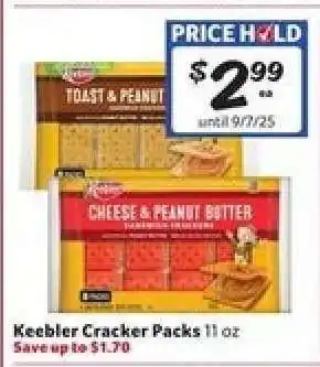 Winn Dixie Keebler Cracker Packs offer