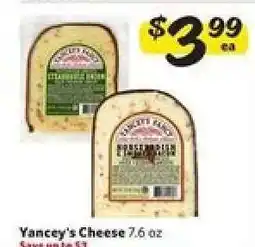 Winn Dixie Yancey's Cheese offer