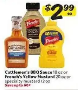 Winn Dixie Cattlemen's BBQ Sauce or French's Mustard offer