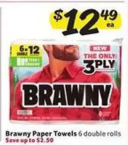 Winn Dixie Brawny Paper Towels offer