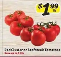 Winn Dixie Red Cluster or Beefsteak Tomatoes offer