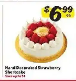 Winn Dixie Hand Decorated Strawberry Shortcake offer