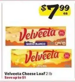 Winn Dixie Velveeta Cheese Loaf offer