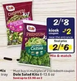 Winn Dixie Dole Salad Kits offer
