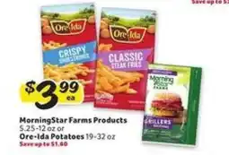 Winn Dixie MorningStar Farms Products or Ore-Ida Potatoes offer
