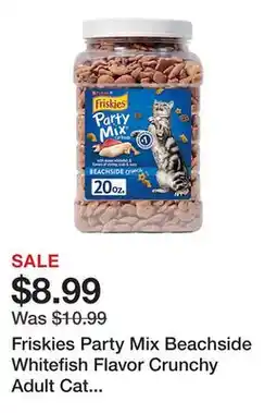 Tractor Supply Company Friskies Party Mix Beachside Whitefish Flavor Crunchy Adult Cat Treats, 20 oz offer
