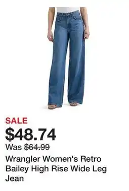 Tractor Supply Company Wrangler Women's Retro Bailey High Rise Wide Leg Jean offer