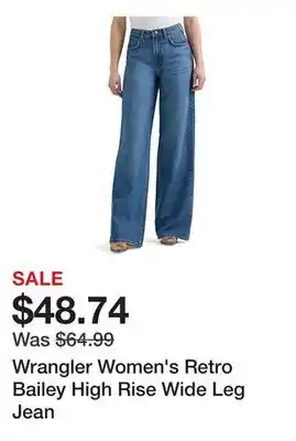 Tractor Supply Company Wrangler Women's Retro Bailey High Rise Wide Leg Jean offer