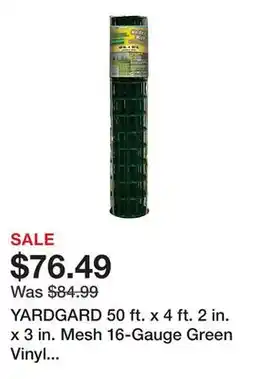 Tractor Supply Company YARDGARD 50 ft. x 4 ft. 2 in. x 3 in. Mesh 16-Gauge Green Vinyl Welded Wire offer