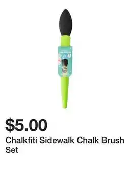 Five Below Chalkfiti Sidewalk Chalk Brush Set offer