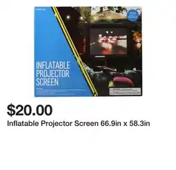 Five Below Inflatable Projector Screen 66.9in x 58.3in offer