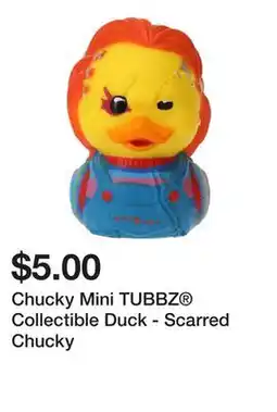 Five Below Chucky Mini TUBBZ Collectible Duck - Scarred Chucky offer