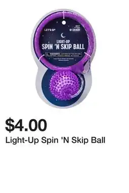 Five Below Light-Up Spin 'N Skip Ball offer