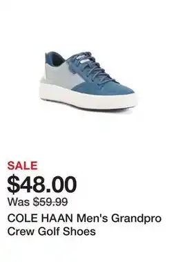 Marshalls COLE HAAN Men's Grandpro Crew Golf Shoes offer