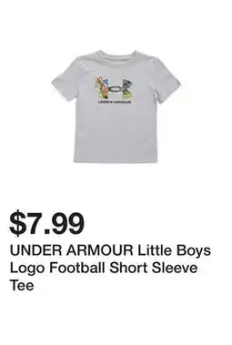 Marshalls UNDER ARMOUR Little Boys Logo Football Short Sleeve Tee offer