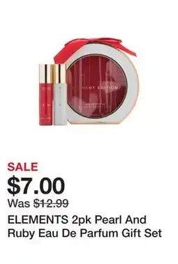 Marshalls ELEMENTS 2pk Pearl And Ruby Eau De Parfum Gift Set offer