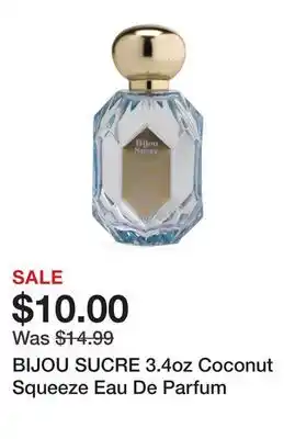Marshalls BIJOU SUCRE 3.4oz Coconut Squeeze Eau De Parfum offer