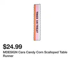 Marshalls MDESIGN Cara Candy Corn Scalloped Table Runner offer