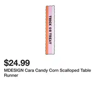 Marshalls MDESIGN Cara Candy Corn Scalloped Table Runner offer