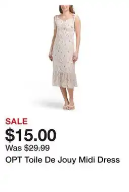 Marshalls OPT Toile De Jouy Midi Dress offer