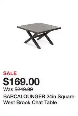 Marshalls BARCALOUNGER 24in Square West Brook Chat Table offer