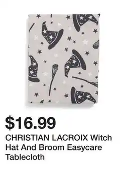 Marshalls CHRISTIAN LACROIX Witch Hat And Broom Easycare Tablecloth offer