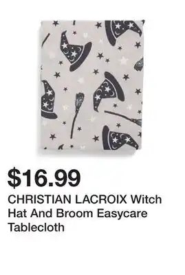 Marshalls CHRISTIAN LACROIX Witch Hat And Broom Easycare Tablecloth offer